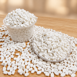 Mejor Precio, Superventas: Carbonato de Calcio en Gránulos (Masterbatch) en Formato Blanco Natural, Materia Prima para Bidones - Product Image 1