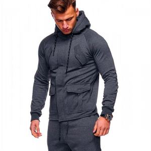 Alta calidad 100% algodón Fleece Heavyweight Zip up Sudaderas con capucha Unisex Streetwear Sudadera con capucha para hombres Moda ZipperHoodie - Product Image 1