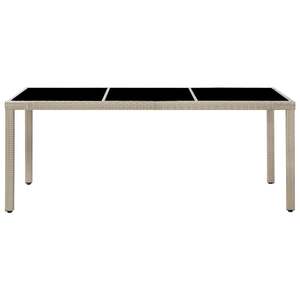 Set da Pranzo da Giardino Beige Crema Bianco per Esterni - Product Image 3