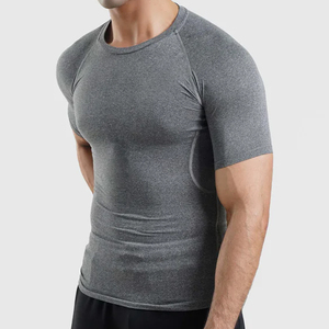 <b>Men's</b> <b>Compression</b> <b>Shirt</b>-Spandex/Nylon UPF50+ Breathable Quick Dry Eco-Friendly Short Sleeve for Gym/Workout/Bodybuilding - Product Image 5
