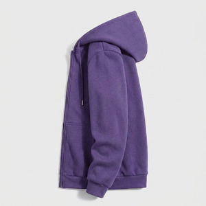 Sweat à capuche zippé personnalisé pour homme, coupe oversize, style streetwear, respirant, avec cordon assorti, idéal pour l'automne - Product Image 5