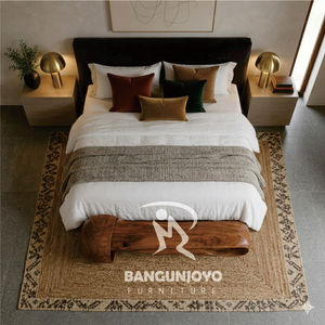 Banco Otomano Moderno de Madera para Dormitorio, Muebles para Decoración de Interiores del Hogar - Product Image 3
