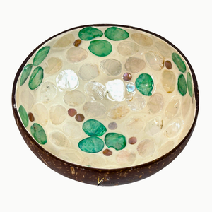 Juego de Tazones para Ensalada Hechos a Mano, Ecológicos, Duraderos y Pulidos, de Cáscara de Coco Clásica, para Servir Alimentos y Smoothies, Personalizados OEM ODM - Product Image 1