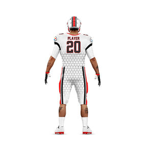 Maillot de football américain d'hiver pour hommes, respirant, séchage rapide, manches courtes, grandes tailles, design imprimé par sublimation, prix raisonnable - Product Image 4