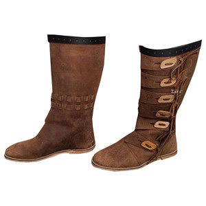 Botas de Cuero Genuino Hechas a Mano para Hombre, Calzado para Disfraces Históricos, Renacimiento, Cosplay Medieval - Product Image 3