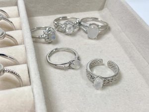 925 Sterling <b>Silver</b> Clear Quartz <b>Ring</b> Genuine Clear Quartz <b>Ring</b> Wholesale Price - Product Image 4