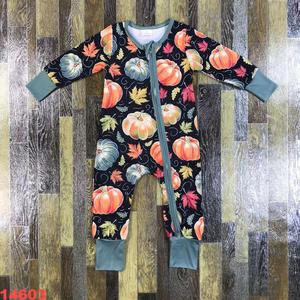 ODM Modern Baby <strong>Onesie</strong> Comfortable Spooky Bodysuits with Long &amp; Short Sleeves Hot Selling Thanksgiving Romper - Product Image 2
