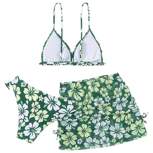 Ensemble de bikini 2 pièces personnalisé pour femmes, service OEM, maillot de bain imperméable à séchage rapide en Spandex/Nylon, ensemble de bikini imprimé pour femmes - Product Image 3