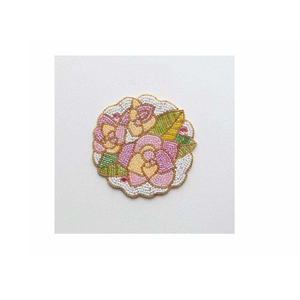 Designer Beaded Coaster <b>Set</b> Premium Handcrafted Coasters for Kitchen & Dining At <b>Cheap</b> Price - Product Image 2
