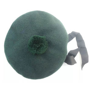 Chapeau en laine acrylique vert écossais Balmoral OEM ODM, casquette Highland Balmoral personnalisée, vente en gros 2026 - Product Image 4