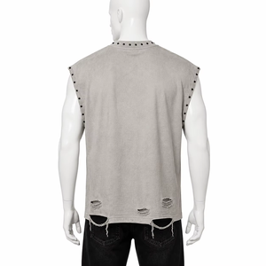 Camiseta sin Mangas Glory Personalizada con Estampado Gráfico Extra Grande, 100% Algodón Jersey, Diseño Hip Hop Streetwear Unisex - Product Image 4