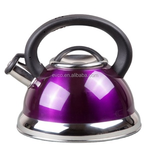Alexa 3.0 Qt. Stainless Steel Stove Top Whistling <b>Tea</b> <b>Kettle</b> Water <b>Kettle</b> Camp <b>Kettle</b> <b>Tea</b> Pot in Purple Color - Product Image 2