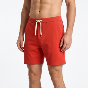 <b>Men's</b> <b>Red</b> Solid Color Quick Dry Drawstring <b>Shorts</b> Mid Waist Casual Knitted Polyester <b>Short</b> <b>Shorts</b> - Product Image 6