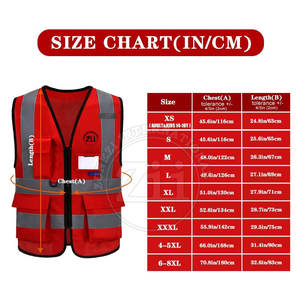 Gilet de sécurité haute visibilité grande taille, robuste, réfléchissant, classe 1 ANSI, avec LED clignotante, imperméable, logo personnalisé, vente chaude - Product Image 5