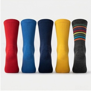 NORTH APPROACH Crew <b>Socks</b> Solid Color Breathable <b>Running</b> <b>Socks</b> for Adults Summer Season - Product Image 2