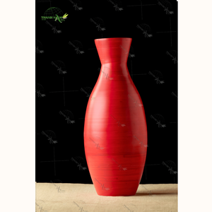 Jarrón de bambú minimalista moderno hecho a mano, diseño de interiores y hogar de Arte de madera Premium de Vietnam - Product Image 4