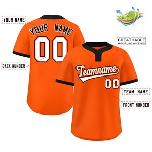 Maillots de baseball personnalisés brodés et imprimés, manches courtes, col en V, antibactériens, unisexes, vente en gros, coton biologique pas cher - Product Image 5