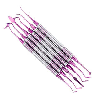 Kit de 6 Piezas de Cinceles Dentales de Acero Inoxidable de Alta Calidad con Certificación CE Clase I AHI para Cirugía Oral, Uso Manual, Garantía de 3 Años - Product Image 1