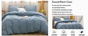 Bộ Đồ Giường Đặt 100% Tấm Ga Giường Prewashed Bông Comforter Đặt Thiết Kế Mới Kết Cấu Bộ Đồ Giường Vua Nữ Hoàng Được Trang Bị Bộ - Product Image 3