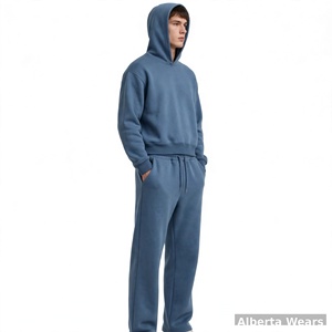 Conjunto Deportivo Unisex Blanco y Azul con Bloques de Color, Chaqueta con Cremallera de Manga Larga y Pantalones, Tejido Grueso 100% Nailon, para Invierno, Adulto - Product Image 2