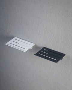 Wall Mount Stainless Steel <b>Soap</b> <b>Dish</b> Rectangle Minimalist Design Self <b>Drain</b> Polished Finish Bathroom Accessory - Product Image 3