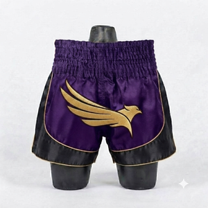Wholesale Custom Embroidered Satin Fight Wear Gear Mauy Thai Shorts Mixed Martial <b>Arts</b> Boxing Shorts - Product Image 4
