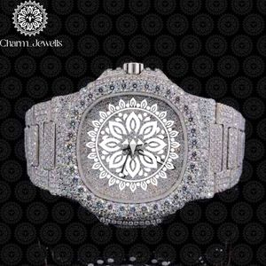 Reloj Charm_Jewells de Lujo en Acero Inoxidable, Esfera Redonda de 40 mm, Cristal de Zafiro, Cuarzo Analógico, Diseño Unisex de Moda - Product Image 1