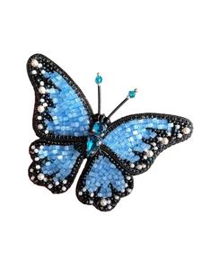 Porte-clés à breloque de sac perlé fait à la main belle conception de porte-clés créatif de broderie de perles - Product Image 6