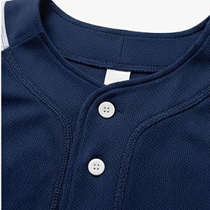 Camiseta de Béisbol para Hombre de Primera Calidad, Moderna y Transpirable, de Poliéster, Manga Corta, con Botones, Ropa Deportiva para Equipos - Product Image 4