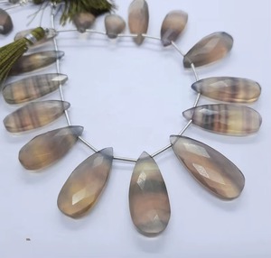 Perlas de Fluorita Natural Facetada en Forma de Pera de 8 Pulgadas, Multicolores, Precio al por Mayor para Fabricación de Joyería, Proveedor de Forma de Pera - Product Image 5