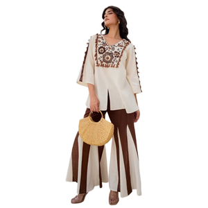 Ensemble coordonné en coton de qualité supérieure, confortable, pour toutes les saisons, vêtements pour femmes au meilleur prix - Product Image 1