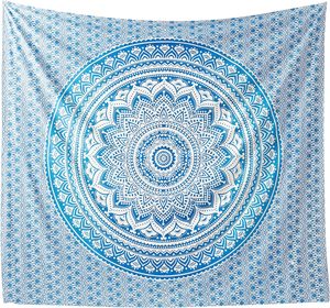 Tapiz Mandala Hippie Bohemio, Intrincado Tapiz Indio para Colgar en la Pared, Cubrecama Decorativo para Dormitorio, Sala de Estar y Hogar - Product Image 1