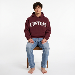 Sudadera con Capucha Oversize para Hombre, Estilo Urbano, de Algodón y Felpa, Fabricante Mayorista, Proveedor de Sudaderas para Compradores Globales - Product Image 3