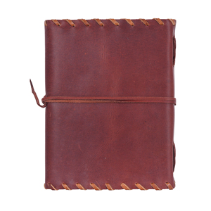 Carnet de notes en cuir véritable fait main avec sangle de fermeture, journal vintage - Product Image 3