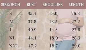 Camisetas de Maternidad para Mujer, Camisetas de Lactancia, Camisetas Casuales para Damas Embarazadas, Camisetas Lisas de Color Rosa, Transpirables - Product Image 2