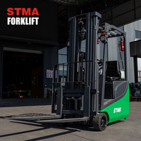 STMA 1ton 1.5ton 3000mm Carretilla elevadora eléctrica con batería Mástil equilibrado para múltiples situaciones Construcción de almacenes