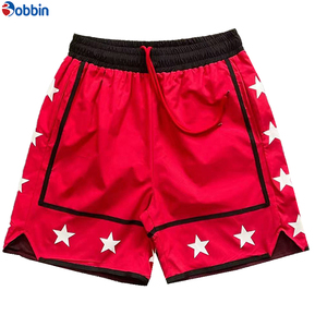 Shorts pour hommes personnalisés, best-sellers, pas chers, patchwork, impression sérigraphique, polyester, pour la course à pied, le basketball, l'entraînement, respirants, pour la salle de sport - Product Image 2