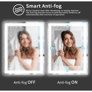 Espejo de Pared LED Inteligente con Control de Temperatura de Tres Colores RGB, Funciones Antivaho y Anti-Rotura - Product Image 6