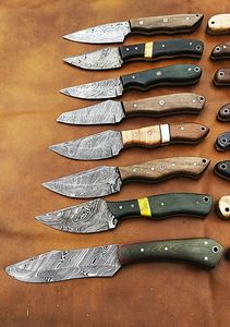Lot de couteaux de chasse Damas mixtes avec étui – Livraison immédiate, stock disponible, vente en gros uniquement, option de sélection et d'assemblage de couteaux - Product Image 3