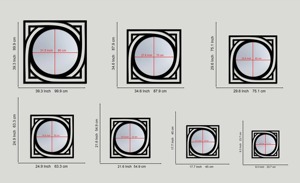 Red <b>Frame</b> Wall Mirror Suitable For Wash Basin Area Adds Bold And Stylish Look To Bathroom Space Wholesale From India - Product Image 6