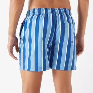 Shorts de bain pour hommes, logo imprimé sur le devant, taille élastique, anti-UV, respirant, tissu à séchage rapide, poches, écologique, haute qualité - Product Image 5