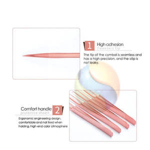 Pince à cils volume professionnelle à marque privée, pointe en acier inoxydable haute précision, pince à cils volume de luxe avec logo personnalisé - Product Image 1