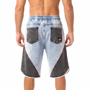 Pantalones Cortos Deportivos para Hombre, Lavado Ácido, Casuales, de Algodón, con Cordón, para Gimnasio, Fitness, Correr, Uso Diario, con OEM ODM - Product Image 3