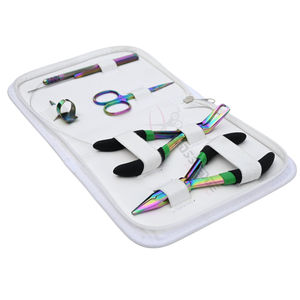 ชุดเครื่องมือต่อผมเรนโบว์ คีมจีบและถอดผม คีมแบ่งผม คีมเกี่ยวและติดห่วง คีมแยกผมสำหรับไมโครริง - Product Image 1