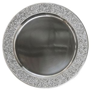 Stylish Decorative Metal Charger <b>Plate</b> Perfect for Anniversary Celebration Wedding and Fine Dining Events - Product Image 5