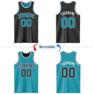 Maillot de basketball en gros : Créez votre propre tenue de basketball par sublimation pour homme et femme – Maillot de basketball vierge réversible - Product Image 2