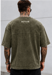 Camiseta Casual de Alta Calidad para Hombre, Corte Regular, Cuello Alto, Transpirable, Personalizable, de Poliéster/Algodón, Precio al por Mayor - Product Image 4
