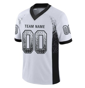 เสื้อฟุตบอลอเมริกันแบบกำหนดเองสำหรับผู้ชาย คอวี แขนสั้น พิมพ์ลายแบบซับลิเมชั่น ระบายเหงื่อได้ดี ผ้าตาข่าย โพลีเอสเตอร์ 100% ชื่อทีม 00 - Product Image 2