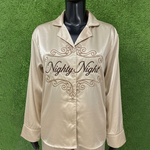 Pyjama en coton uni pour femmes grandes tailles, vêtements de nuit, tenue de détente, taille élastique, logo personnalisé, séchage rapide, nouveaux designs printemps - Product Image 4