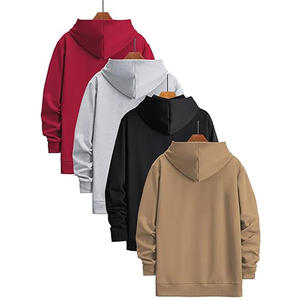 Men Pullover Hoodie Thermal Wholesale Winter ODM Cropped Hoodie Men Digital Printed Heavyweight Double Layer - Product Image 2